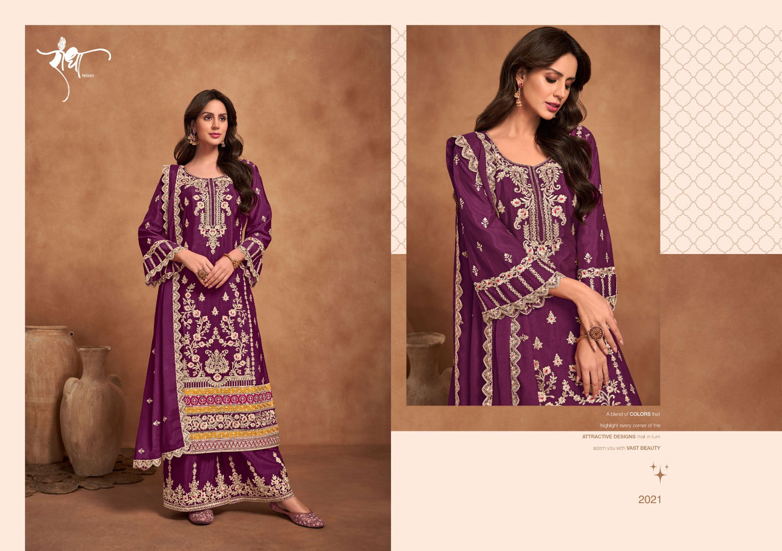 Rashmi By Radha Heavy Chinon Embroidery Salwar Kameez Wholesale Market In Surat
